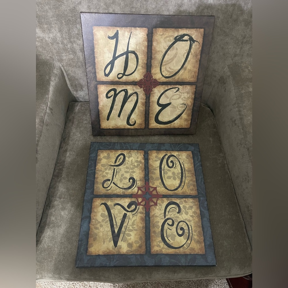 Home Love Wall Art Set